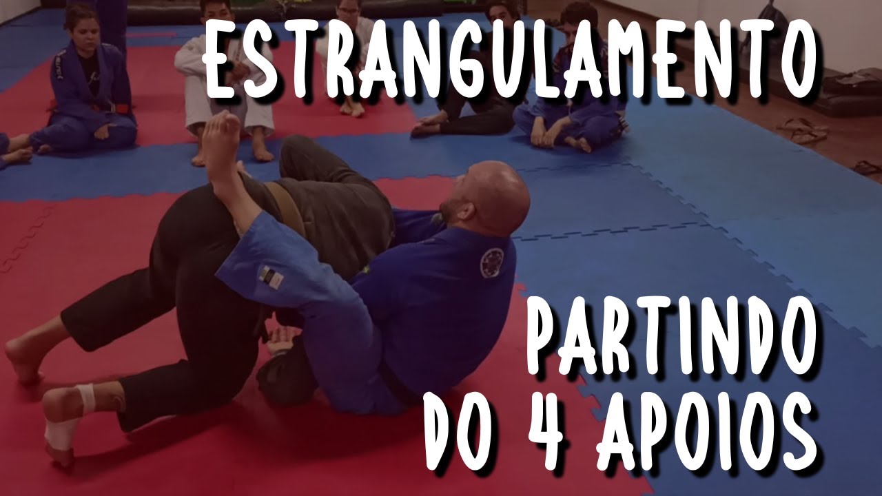 Estrangulamento Jiu Jitsu Gravata Peruana Partindo Do Quatro Apoios