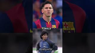 Messi  🇦🇷vs Maradona 🇦🇷 #football #footballshorts #youtubeshorts #shorts #fyp