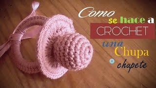 COMO se HACE una CHUPA o chupete a CROCHET (DIESTRO)