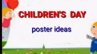 Children's Day Poster Ideas/ simple posters