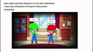 Mario characters can’t swear right? NOT FOR UNDER 13’s
