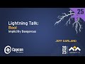 Lightning Talk: Bool - Implicitly Dangerous - Jeff Garland - CppCon 2025