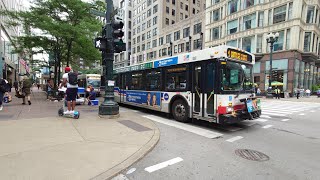 CTA 2006 New Flyer D40LF 1230 On Rt 4 \u0026 2014 Nova Bus LFS 7951 On Rt X4 (NASCAR Detour)