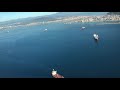 Landing Approach Gibraltar From Cockpit Bombardier Global 7000