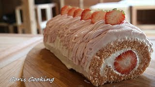 How to make Strawberry Rollcake｜Coris cooking