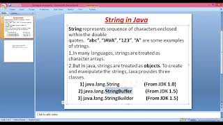 Session 17 String In Java