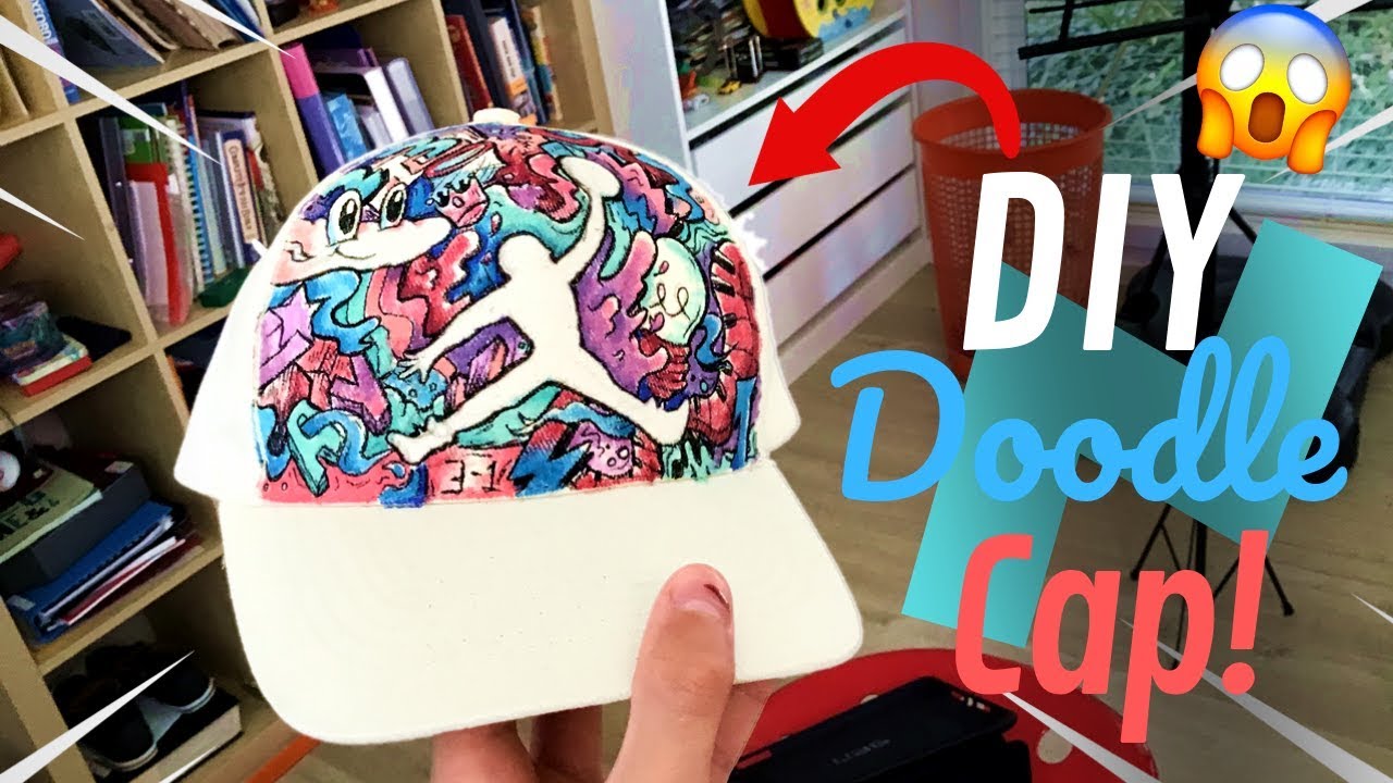 Making A Custom Doodle Jordan Cap Diy How To Make Your Own Hat