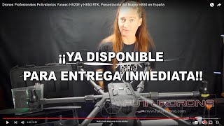 Drones Profesionales Polivalentes Yuneec H520E y H850 RTK Presentación del Yuneec H850 RTK en España