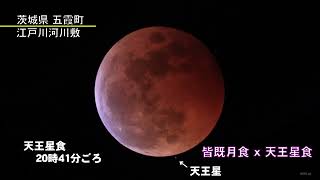 2022年皆既月食・天王星食