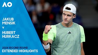 Jakub Mensik v Hubert Hurkacz Extended Highlights | Australian Open 2024 Second Round