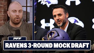 Baltimore Ravens 3-Round Mock Draft | PFF NFL Show