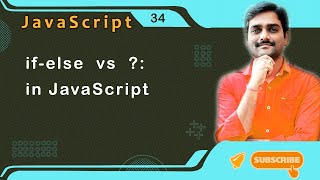 if-else vs Ternary Operator in JavaScript - JavaScript Tutorial 34 🚀