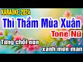 Thì Thầm Mùa Xuân Karaoke Tone Nữ Nhạc Sống gia huy beat