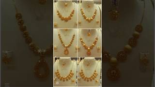 Lightweight Gold Necklace set designs #trending #gold #necklace #shortvideo #shorts