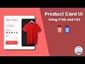 E-commerce Product Card UI Design using HTML and CSS