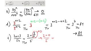 Grenzwerte von Folgen (Analysis, Gymnasium)