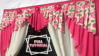 Super Simple and Stylish Tailored Valance | Full Tutorial for beginners | How to make a valance