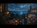 Rainy Balcony in a Coastal Gothic Village | Dark Academia Music for Reading, Study & Deep Focus