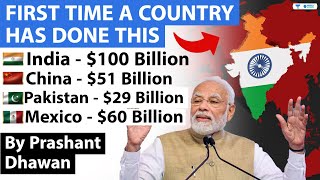 FIRST TIME A COUNTRY HAS DONE THIS | 100 Billion dollars in Remittance to India says World bank