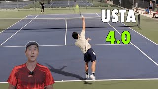 My Twin Brother Plays First Ever USTA 4.0 League Match