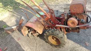 vintage Troy Bilt Horse tiller 4 speed  with Kohler K161T, 7hp. and a vintage 5 hp MTD tiller.