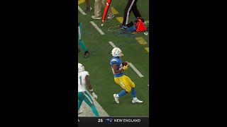 Joshua Kelley rushes for a 14-yard Gain vs. Miami Dolphins