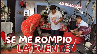 SE ME ROMPIO LA FUENTE 💦 /  Broma a mi familia / SEREMOS PAPÁS/ 🙃 / Car Espíndola #pregnant