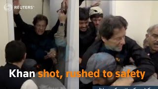 Pakistan: Imran Khan rushed to safety after assassination attempt