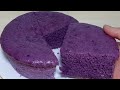 Bolu Kukus Ubi Ungu Lembut Banget  No Egg No mixer | Purple Sweet Potato Steamed Cake