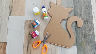 Superb Home Decoration ideas | Cat Shaped craft ideas | Easy Cardboard Craft