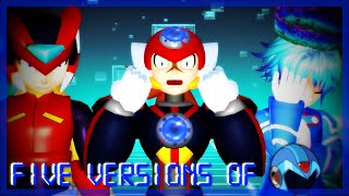 {MMD} 【Five Versions Of X】 {MegaMan}