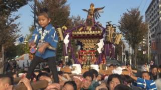 平成28年　第55回＜東村山市民産業まつり＞七祭會神輿・大太鼓・山車＝六社競演