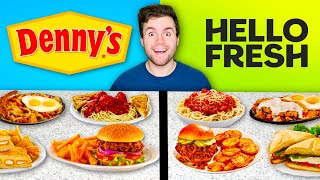 Denny's VS. HelloFresh! - TASTE TEST!