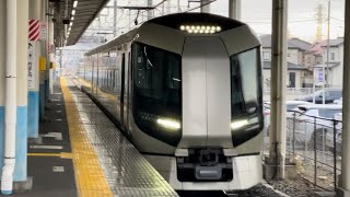 【ジョイント音最高！】東武500系511編成が南栗橋駅4番線を高速通過するシーン（2025.1.6.9:15）