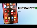How To Hide An App On iPhone