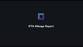 How to view and download IFTA Mileage Report - ELD Rider