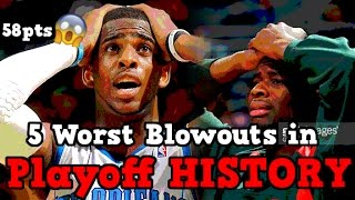 The 5 Worst Blowouts in NBA Playoff HISTORY
