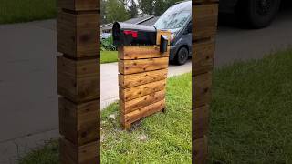 Building a luxury mailbox with 70 bucks #mailboxes #diy #diyprojects 