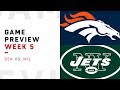 Denver Broncos vs. New York Jets | Week 5 Game Preview | NFL Film Review