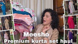 Meesho affordable kurta set haul🎊 || Cotton kurta set haul under 700🤩