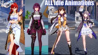 Honkai Star Rail - All Characters Idle Animations So Far (Closed Beta 2)