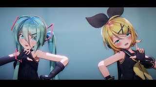 【MMD】LADY CRAZY 【Sour式初音ミク,鏡音リン/Sour Hatsunemiku Kagamine Rin】