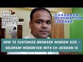 How To Customize Browser Window Size ​​​​​​​​- Selenium WebDriver with C# - Session 15