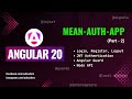 Angular Authentication with Interceptors & Guards | Login & Register with JWT API (MEAN Stack)