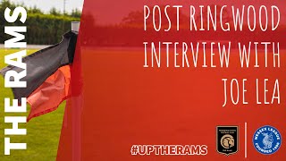 Post Ringwood Interview with First Team Manager Joe Lea