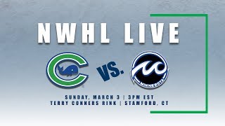 NWHL Live: Minnesota at Connecticut 03.03.19