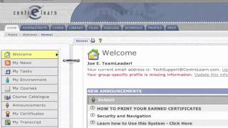 CentreLearn LMS - Manage Users