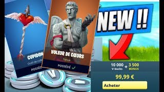 j achete 100 de nouveaux skins test de cupidon et voleur de - skin fortnite voleur de coeur