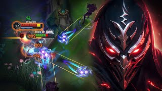 Wild Rift ZED Mid Lane Gameplay in Season 15 (Build \u0026 Runes)