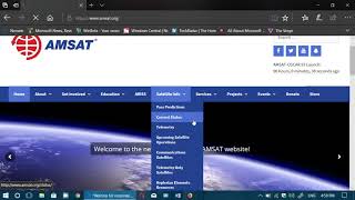 AMSAT Website is a great place for information about amateur radio satellites